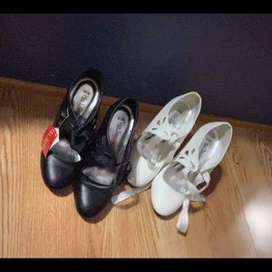 HOT TOMATO SIZE 8 1/2 M Black 3’heel